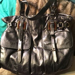 Elliott Luca leather pewter tote